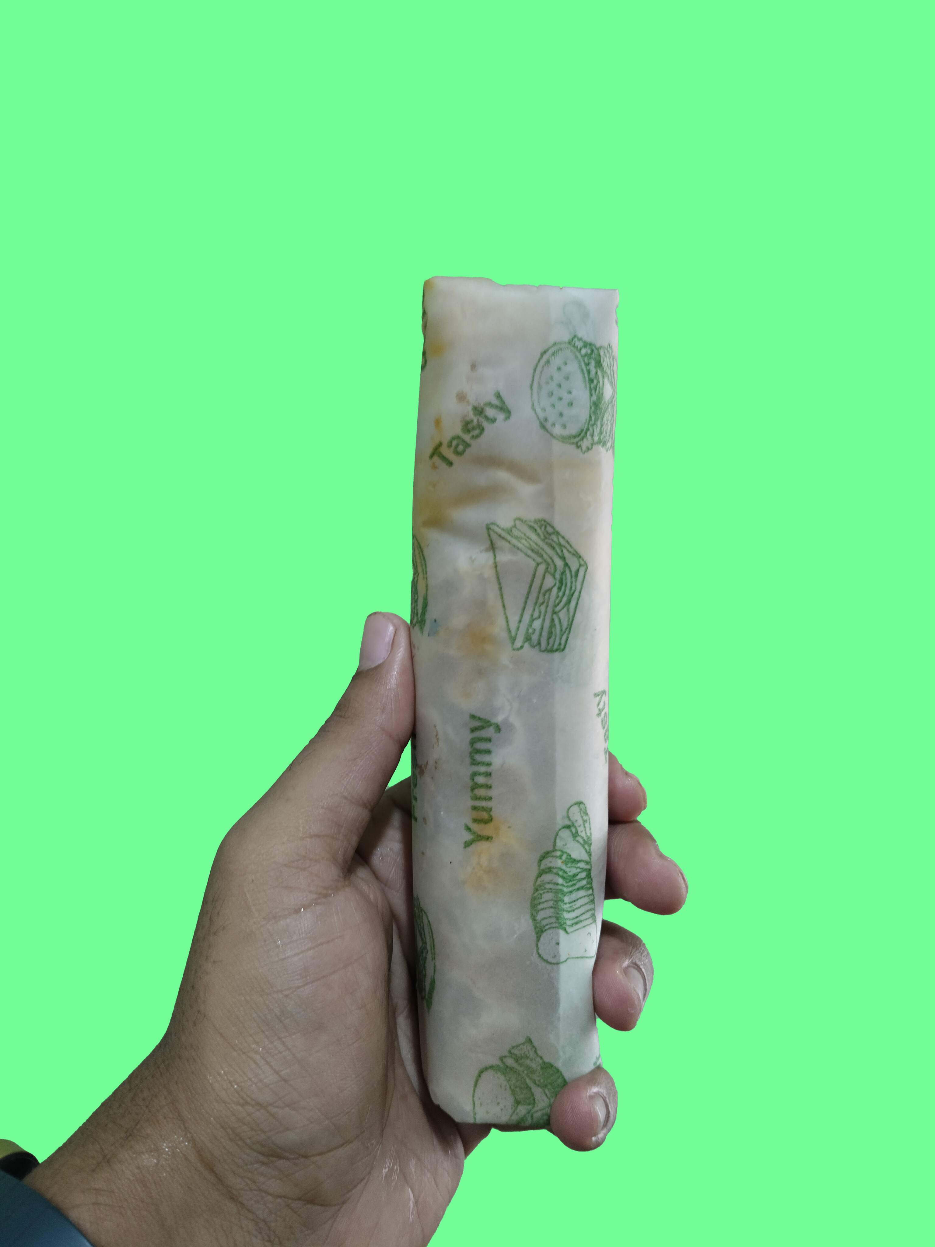 CHILLI PANEER KATHI ROLL